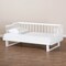 Baxton Studio Muriel White Finished Wood Expandable Twin Size to King Size Daybed 167-10740 - alternate 7